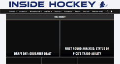 Desktop Screenshot of insidehockey.com