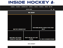 Tablet Screenshot of insidehockey.com